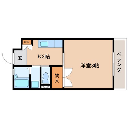 静岡駅 バス11分  中田4丁目下車：停歩4分 2階の物件間取画像